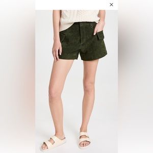 BLANKNYC Crocodile Tears Suede Flap Pocket Shorts